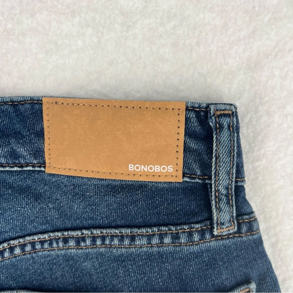 Bonobos Athletic Fit Stretch Medium Wash Blue Denim‎ Straight Jeans Size 28